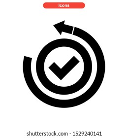 confirmation icon isolated sign symbol vector illustration - high quality black style vector icons
