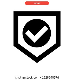confirmation icon isolated sign symbol vector illustration - high quality black style vector icons
