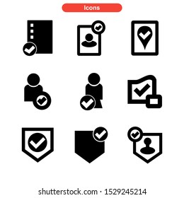 confirmation icon isolated sign symbol vector illustration - Collection of high quality black style vector icons
