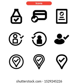 confirmation icon isolated sign symbol vector illustration - Collection of high quality black style vector icons
