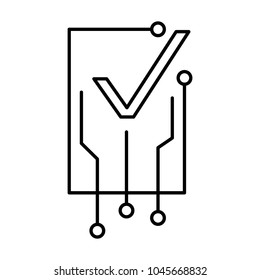 Confirmation icon. Outline illustration of Confirmation vector icon for web and advertising