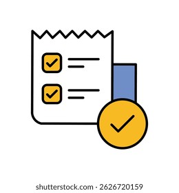 Confirmation Icon vector stock illustration