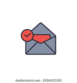 confirmation icon. vector.Editable stroke.linear style sign for use web design,logo.Symbol illustration.