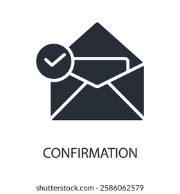 confirmation icon. vector.Editable stroke.linear style sign for use web design,logo.Symbol illustration.