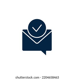 Confirmation Letter Line Icon. Simple Element Illustration. Confirmation Letter Concept Outline Symbol Design.