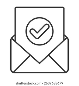Confirmation Outline Icon Element For Design)