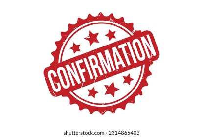 Confirmation rubber grunge stamp seal vector