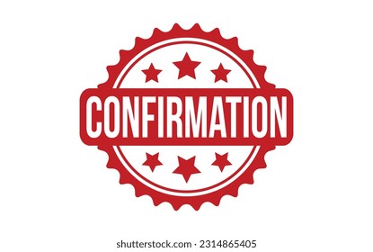 Confirmation rubber grunge stamp seal vector