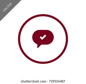 Confirmed chat icon
