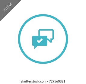 Confirmed chat icon