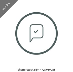 Confirmed chat icon