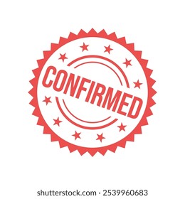 Confirmed Letter Rubber Stamp Template