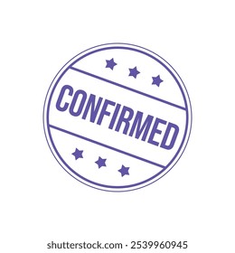 Confirmed Letter Rubber Stamp Template