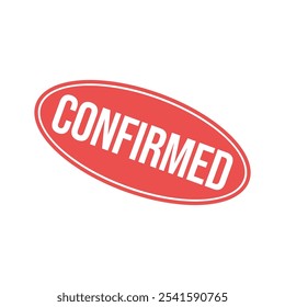 Confirmed Letter Rubber Stamp Template