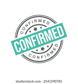 Confirmed Letter Rubber Stamp Template