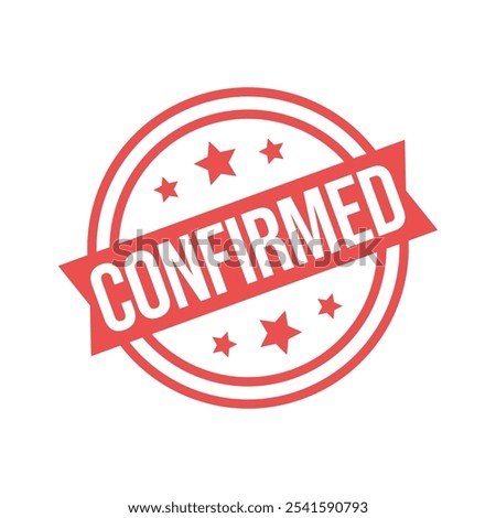 Confirmed Letter Rubber Stamp Template