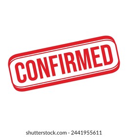 Confirmed Rubber stamp design. VECTOR ILLUSTRATION. 