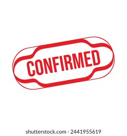 Confirmed Rubber stamp design. VECTOR ILLUSTRATION. 