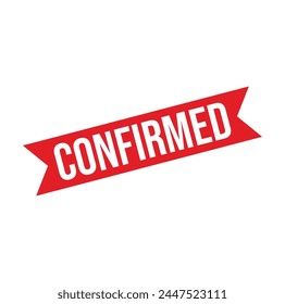 Diseño de sello de goma confirmado. ILUSTRACIÓN VECTORIAL.