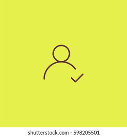 Confirmed user account icon