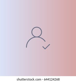 Confirmed user account icon