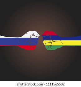 Conflict between countries: Russia vs Mauritius