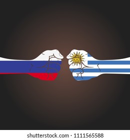 Conflict between countries: Russia vs Uruguay