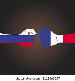 Conflict between countries: Russia vs France