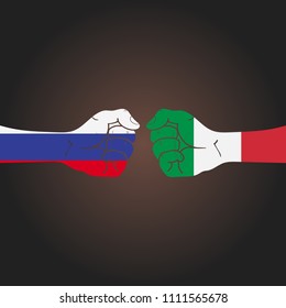 Conflict between countries: Russia vs Italy