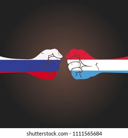 Conflict between countries: Russia vs Luxembourg