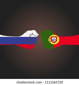 Conflict between countries: Russia vs Portugal
