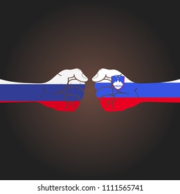 Conflict between countries: Russia vs Slovenia
