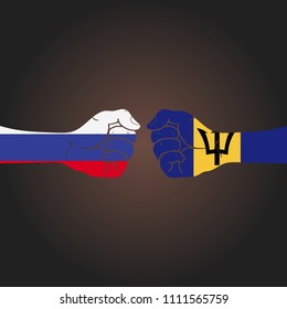 Conflict between countries: Russia vs Barbados