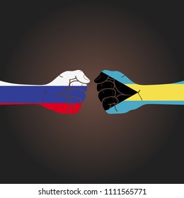 Conflict between countries: Russia vs The Bahamas