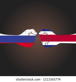 Conflict between countries: Russia vs Costa Rica