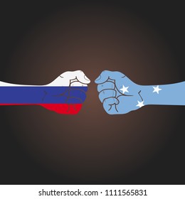 Conflict between countries: Russia vs Micronesia