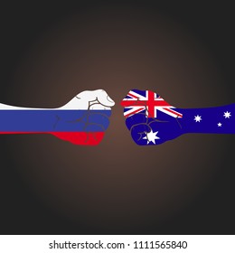 Conflict between countries: Russia vs Australia