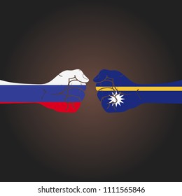 Conflict between countries: Russia vs Nauru