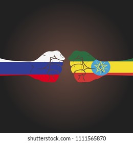 Conflict between countries: Russia vs Ethiopia