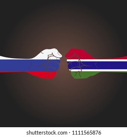 Conflict between countries: Russia vs Gambia