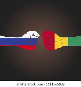 Conflict between countries: Russia vs Guinea