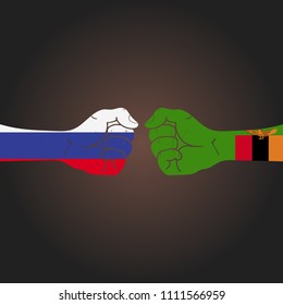 Conflict between countries: Russia vs Zambia