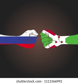 Conflict between countries: Russia vs Burundi