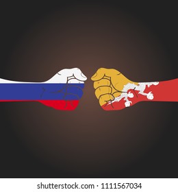 Conflict between countries: Russia vs Butane