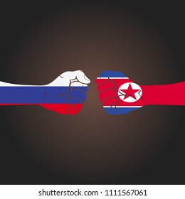 Conflict between countries: Russia vs North Korea