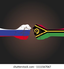Conflict between countries: Russia vs Vanuatu