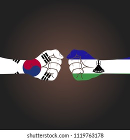 Conflict between countries: South Korea vs Lesotho