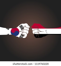 Conflict between countries: South Korea vs Yemen