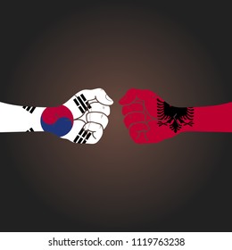 Conflict between countries: South Korea vs Albania