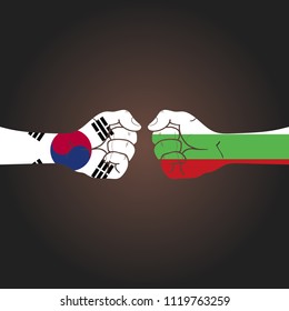Conflict between countries: South Korea vs Bulgaria
